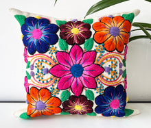 Load image into Gallery viewer, White embroidered Cushion cover