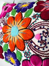 Load image into Gallery viewer, Orange Pink embroidered Cushion cover