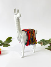 Load image into Gallery viewer, White Wooden Peruvian Llama