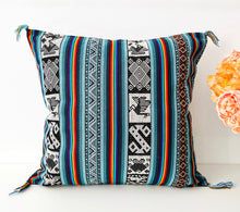 Load image into Gallery viewer, Turquoise Chinchero Cushion Cover