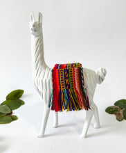 Load image into Gallery viewer, White Wooden Peruvian Llama