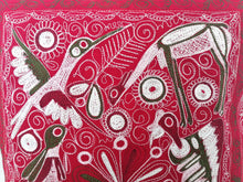 Load image into Gallery viewer, Red embroidery Peruvian Pillow Cover