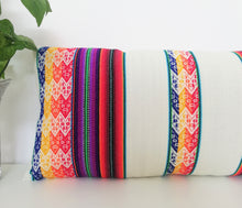 Load image into Gallery viewer, White Lumbar throw pillow