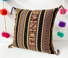 Load image into Gallery viewer, Black Chinchero Cushion cover