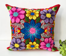 Load image into Gallery viewer, Red embroidery Cushion cover