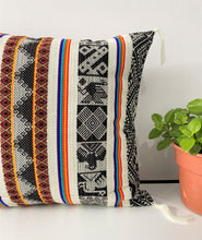 Load image into Gallery viewer, White Peruvian Ethnic Cushion cover