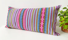 Load image into Gallery viewer, Pink Lumbar throw pillow
