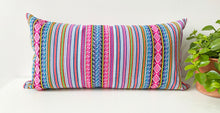 Load image into Gallery viewer, Pink Lumbar throw pillow