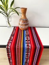 Load image into Gallery viewer, Red Ethnic Peruvian Table runner