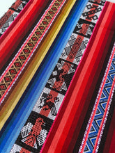 Load image into Gallery viewer, Red Ethnic Peruvian Table runner