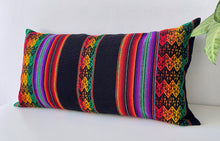 Load image into Gallery viewer, Black Lumbar throw pillow