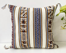 Load image into Gallery viewer, White Ethnic Cushion cover