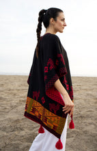 Load image into Gallery viewer, Handmade Red Peruvian Poncho
