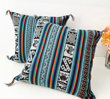 Load image into Gallery viewer, Turquoise Chinchero Cushion Cover
