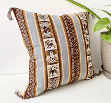 Load image into Gallery viewer, Gray Ethnic Cushion cover
