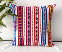 Load image into Gallery viewer, Multicolored white Cushion cover
